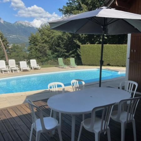 Villa Avec Piscine, Vue Lac Et Montagne Sévrier Extérieur photo